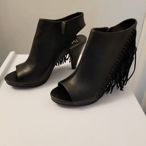 Black Leather Ankle Boot